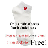 High Waist Women Jeans Striped Patchwork Skinny Jeans Casual Pants Slim Casual Blue Denim Winter Jeans Boyfriend Trousers