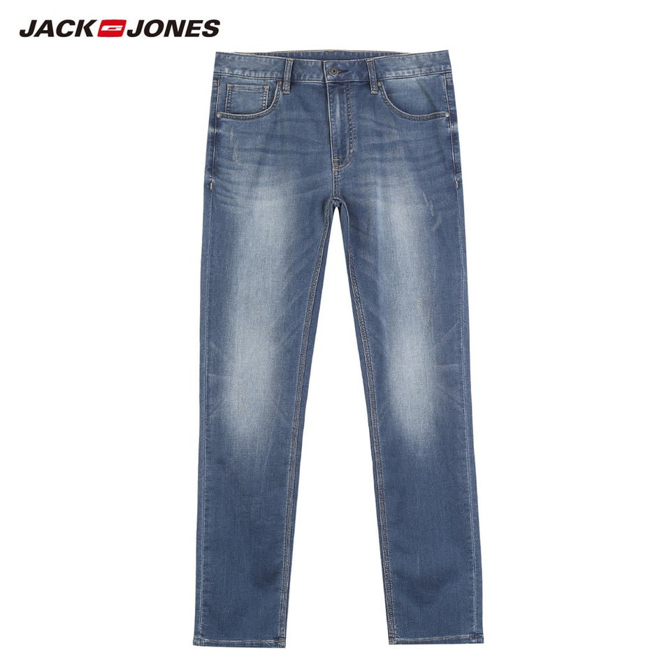 JackJones 2019 New Men's Stretch Jeans men Elastic Cotton Pants Loose Fit Denim Trousers Men's Brand Fashion Wear 219132584