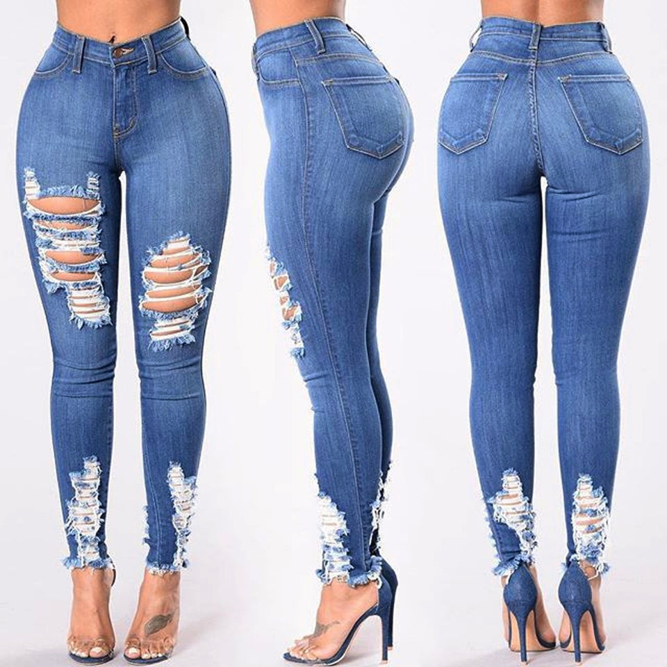 Women Summer Pants 2019 new Stretch Jeans women Fashion jeans denim sexy woman Denim Pencil Pants outdoor jeans Y521