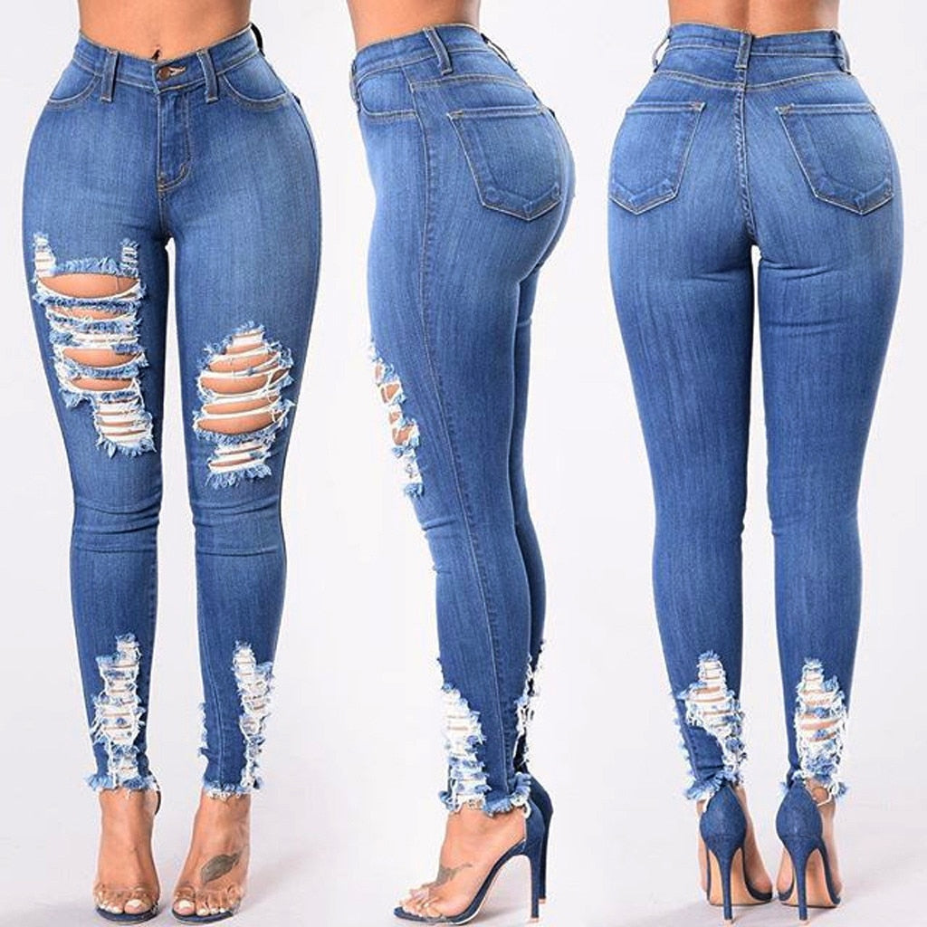 Women Summer Pants 2019 new Stretch Jeans women Fashion jeans denim sexy woman Denim Pencil Pants outdoor jeans Y521