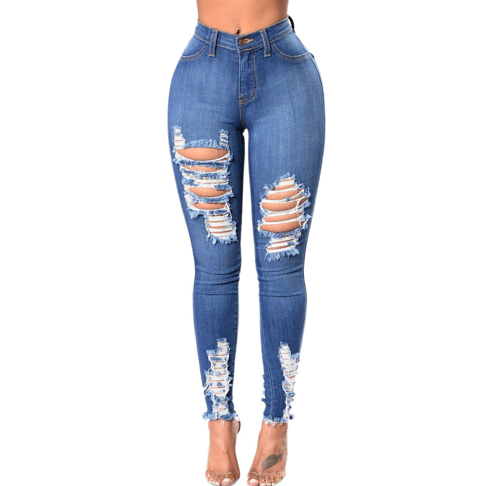 Women Summer Pants 2019 new Stretch Jeans women Fashion jeans denim sexy woman Denim Pencil Pants outdoor jeans Y521